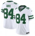 Wholesale Cheap Men's New York Jets #84 Corey Davis White 2023 F.U.S.E. Vapor Limited Throwback Stitched Football Jersey