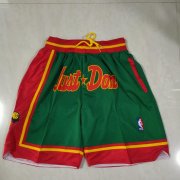 Wholesale Cheap Men's Seattle Supersonics Green Just Don Swingman Throwback Shorts