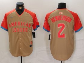 Men\'s Baltimore Orioles #2 Gunnar Henderson Cream 2024 All Star Limited Stitched Jersey