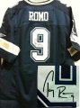 Wholesale Cheap Nike Cowboys #9 Tony Romo Navy Blue Team Color Men's Stitched NFL Elite Autographed Jersey