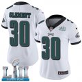 Wholesale Cheap Nike Eagles #30 Corey Clement White Super Bowl LII Women's Stitched NFL Vapor Untouchable Limited Jersey