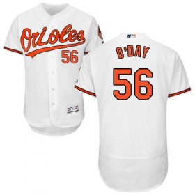 Wholesale Cheap Orioles #56 Darren O\'Day White Flexbase Authentic Collection Stitched MLB Jersey