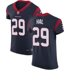 Wholesale Cheap Nike Texans #29 Andre Hal Navy Blue Team Color Men\'s Stitched NFL Vapor Untouchable Elite Jersey