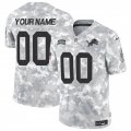 Cheap Men's Detroit Lions Active Player Custom 2024 F.U.S.E Arctic Camo Salute To Service Limited Stitched Football Jersey