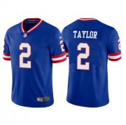 Wholesale Men's New York Giants #2 Tyrod Taylor Royal Vapor Untouchable Classic Retired Player Stitched Game Jersey