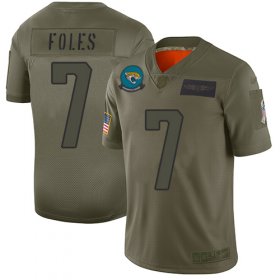 Wholesale Cheap Nike Jaguars #7 Nick Foles Camo Men\'s Stitched NFL Limited 2019 Salute To Service Jersey