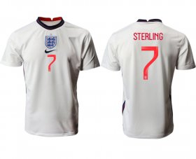 Wholesale Cheap Men 2021 Europe England home AAA version 7 Sterling soccer jerseys