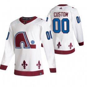 Wholesale Cheap Colorado Avalanche Custom White Men\'s Adidas 2020-21 Alternate Authentic Player NHL Jersey