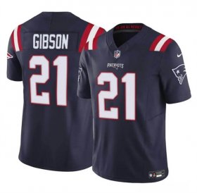 Cheap Men\'s New England Patriots #21 Antonio Gibson Navy 2023 F.U.S.E. Vapor Limited Football Stitched Jersey