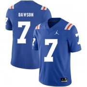 Wholesale Cheap Florida Gators 7 Duke Dawson Blue Throwback College Football Jersey