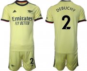 Wholesale Cheap Men 2021-2022 Club Arsenal away yellow 2 Soccer Jersey