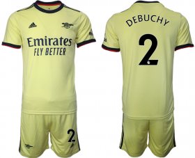 Wholesale Cheap Men 2021-2022 Club Arsenal away yellow 2 Soccer Jersey