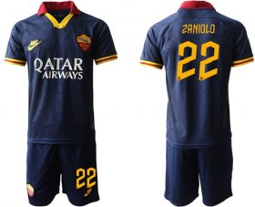 Wholesale Cheap Roma #22 Zaniolo Third Soccer Club Jersey