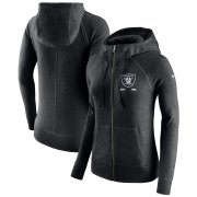 Wholesale Cheap Las Vegas Raiders Nike Women's Gym Vintage Full-Zip Hoodie Black