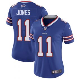 Wholesale Cheap Nike Bills #11 Zay Jones Royal Blue Team Color Women\'s Stitched NFL Vapor Untouchable Limited Jersey