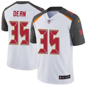 Wholesale Cheap Nike Buccaneers #35 Jamel Dean White Men\'s Stitched NFL Vapor Untouchable Limited Jersey