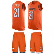 Wholesale Cheap Nike Broncos #21 Aqib Talib Orange Team Color Men's Stitched NFL Limited Tank Top Suit Jersey