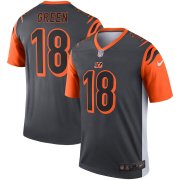 Wholesale Cheap Cincinnati Bengals #18 A.J. Green Nike Inverted Legend Jersey Silver