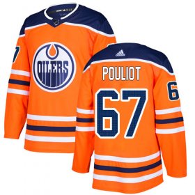 Wholesale Cheap Adidas Oilers #67 Benoit Pouliot Orange Home Authentic Stitched NHL Jersey