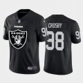 Wholesale Cheap Las Vegas Raiders #98 Maxx Crosby Black Men's Nike Big Team Logo Vapor Limited NFL Jersey