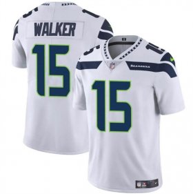 Cheap Men\'s Seattle Seahawks #15 P.J. Walker White Vapor Limited Football Stitched Jersey