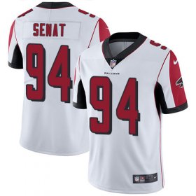 Wholesale Cheap Nike Falcons #94 Deadrin Senat White Men\'s Stitched NFL Vapor Untouchable Limited Jersey