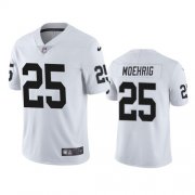 Wholesale Cheap Men's Las Vegas Raiders #25 Trevon Moehrig White Vapor Limited Nike Jersey