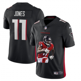 Wholesale Cheap Men\'s Atlanta Falcons #11 Julio Jones White Player Portrait Edition 2020 Vapor Untouchable Stitched NFL Nike Limited Jersey