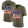 Wholesale Cheap Nike Saints #20 Janoris Jenkins Olive/USA Flag Men's Stitched NFL Limited 2017 Salute To Service Jersey