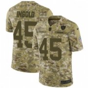 Wholesale Cheap Men's Las Vegas Raiders #45 Alec Ingold Limited Camo 2018 Salute to Service Jersey