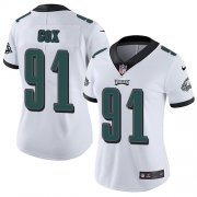 Wholesale Cheap Nike Eagles #91 Fletcher Cox White Women's Stitched NFL Vapor Untouchable Limited Jersey