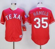 Wholesale Cheap Rangers #35 Cole Hamels Red Cool Base Stitched MLB Jersey