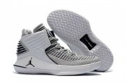 Wholesale Cheap Air Jordan XXXII Retro Shoes Gray/white-black