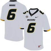 Wholesale Cheap Missouri Tigers 6 J'Mon Moore White Nike College Football Jersey