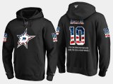 Wholesale Cheap Stars #10 Martin Hanzal NHL Banner Wave Usa Flag Black Hoodie