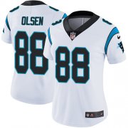 Wholesale Cheap Nike Panthers #88 Greg Olsen White Women's Stitched NFL Vapor Untouchable Limited Jersey