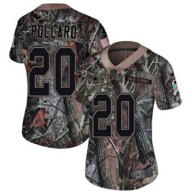 Wholesale Cheap Nike Cowboys #20 Tony Pollard Camo Women\'s Stitched NFL Limited Rush Realtree Jersey