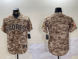 Men's San Diego Padres Blank Camo Cool Base Stitched Jersey