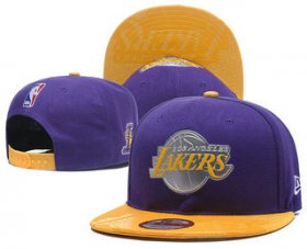 Wholesale Cheap Los Angeles Lakers Snapback Ajustable Cap Hat YD