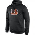 Wholesale Cheap Men's Cincinnati Bengals Nike Black Practice Performance Pullover Hoodie