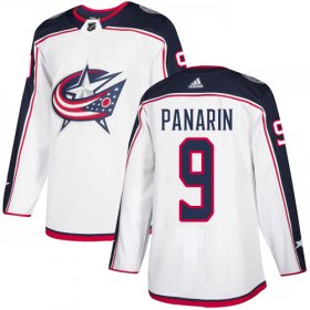 Wholesale Cheap Adidas Blue Jackets #9 Artemi Panarin White Road Authentic Stitched Youth NHL Jersey