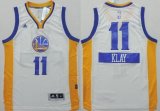 Wholesale Cheap Golden State Warriors #11 Klay Thompson Revolution 30 Swingman 2014 Christmas Day White Jersey