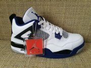 Wholesale Cheap Air Jordan 4 Retro Shoes Motorsport Blue/White-Black