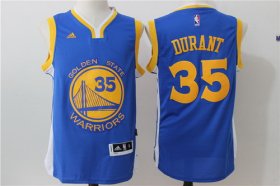 Wholesale Cheap Men\'s Golden State Warriors Kevin Durant Royal Blue Revolution 30 Swingman #35 Player adidas Road Jersey