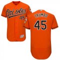 Wholesale Cheap Orioles #45 Mark Trumbo Orange Flexbase Authentic Collection Stitched MLB Jersey