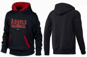 Wholesale Cheap Los Angeles Angels Pullover Hoodie Black & Red