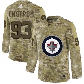 Wholesale Cheap Adidas Jets #93 Toby Enstrom Camo Authentic Stitched NHL Jersey