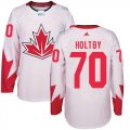 Wholesale Cheap Team CA. #70 Braden Holtby White 2016 World Cup Stitched NHL Jersey