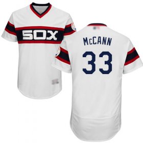 Wholesale Cheap White Sox #33 James McCann White Flexbase Authentic Collection Alternate Home Stitched MLB Jersey