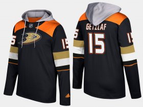 Wholesale Cheap Ducks #15 Ryan Getzlaf Black Name And Number Hoodie